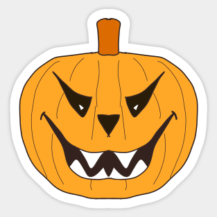 Big Smile Halloween Pumpkin Sticker